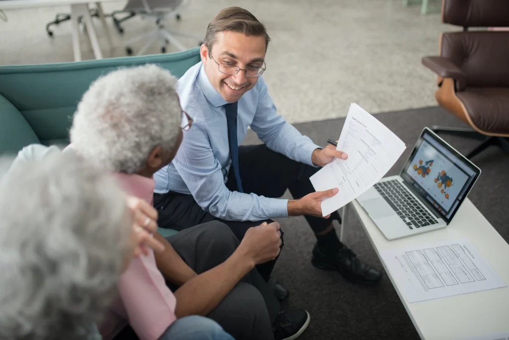 A meeting with laptop