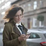 Woman on mobile phone