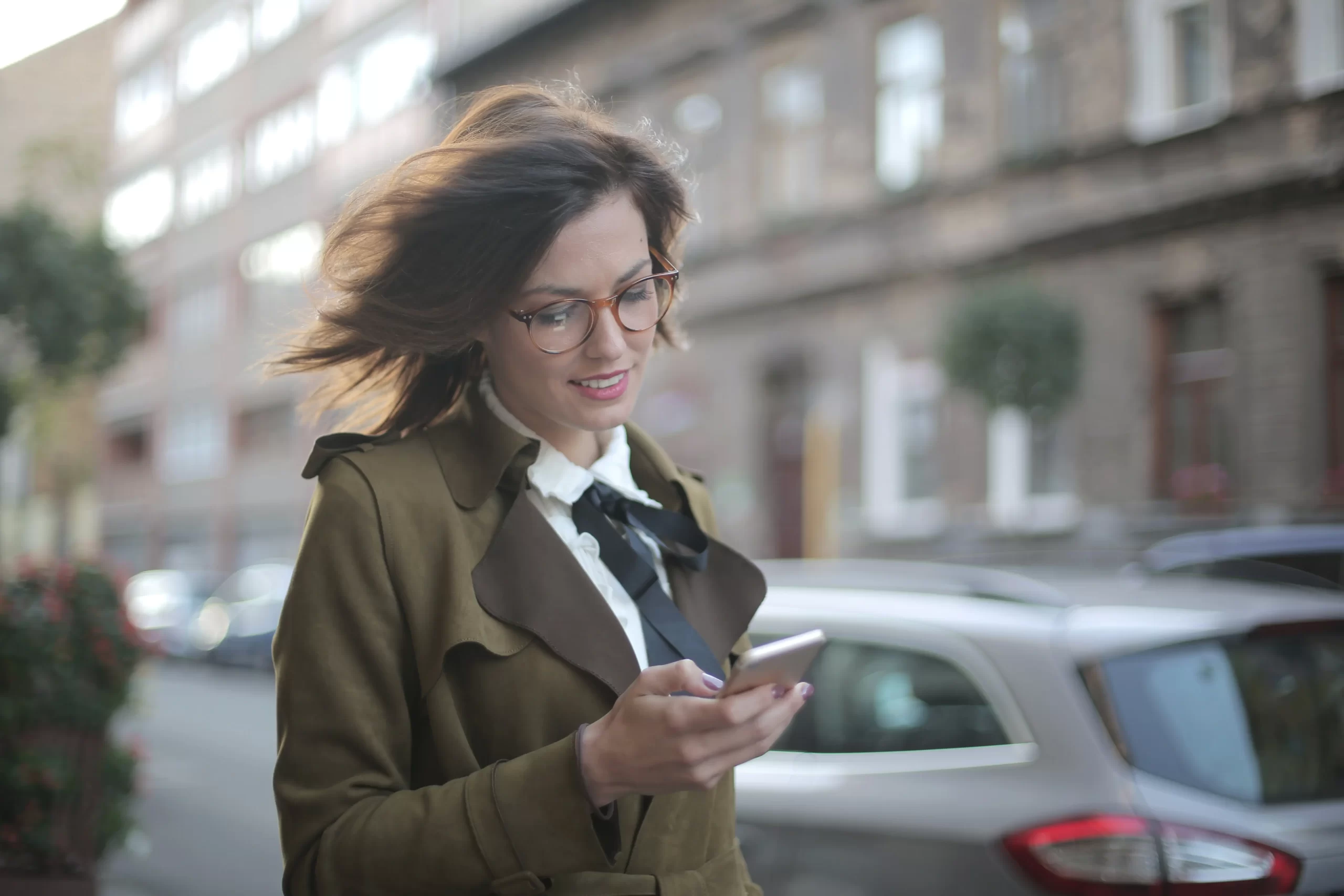 Woman on mobile phone